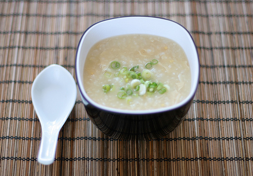Plain rice congee (porridge)