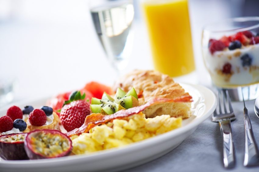 Delicirous breakfast or brunch plate