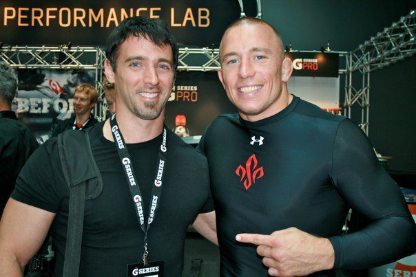 Dr. Berardi and 3-time Welterweight Champion Georges St-Pierre.